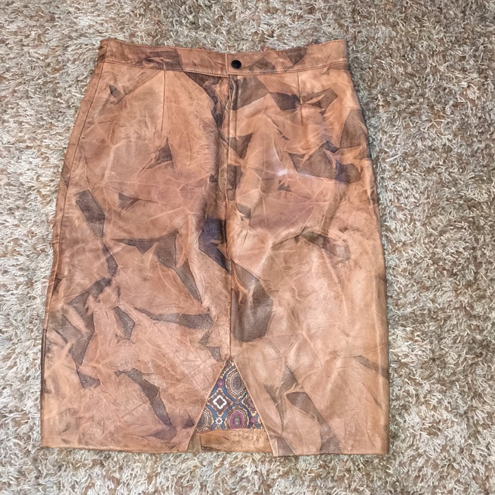 Zerimar vintage leather skirt